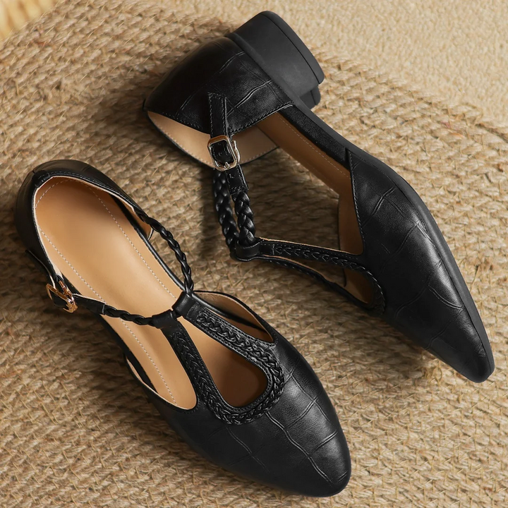 Sarah | Leather Mary Janes