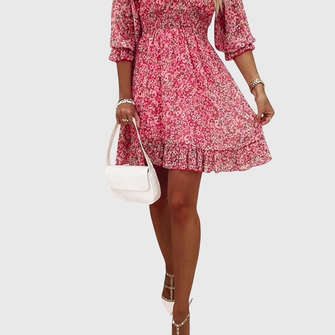 Annie | Floral Puff Sleeve Dress