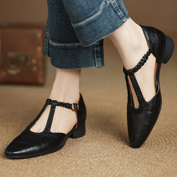 Sarah | Leather Mary Janes