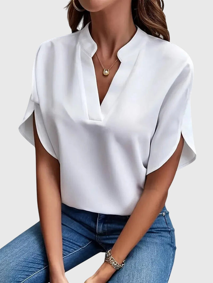 Eloria | Soft and Elegant V-Neck Shirt