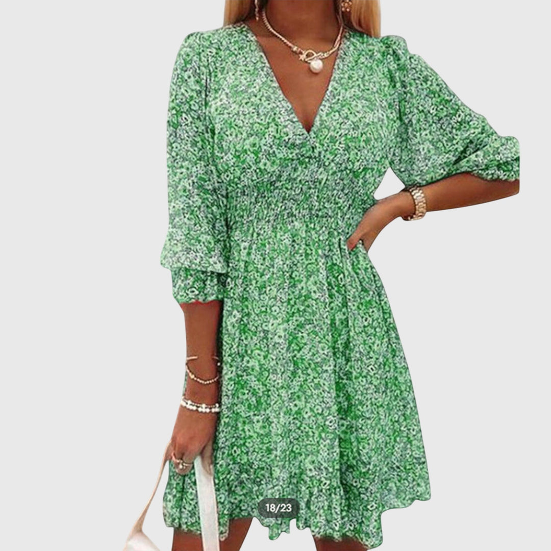 Annie | Floral Puff Sleeve Dress
