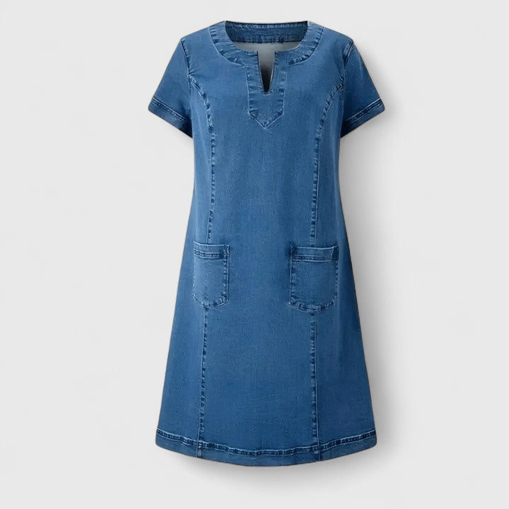 Solara | Elegant Denim Dress