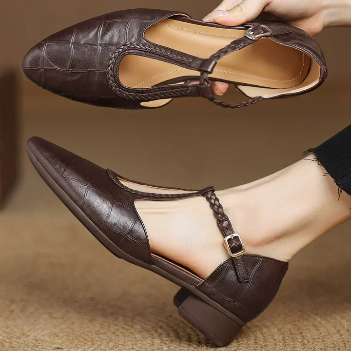 Sarah | Leather Mary Janes