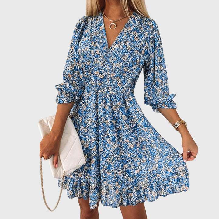 Annie | Floral Puff Sleeve Dress