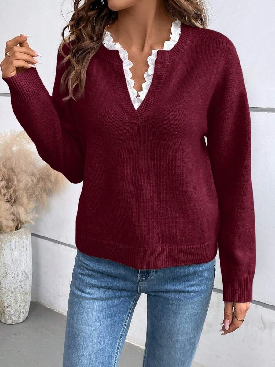 Gillian | Elegant V-Neck Jumper